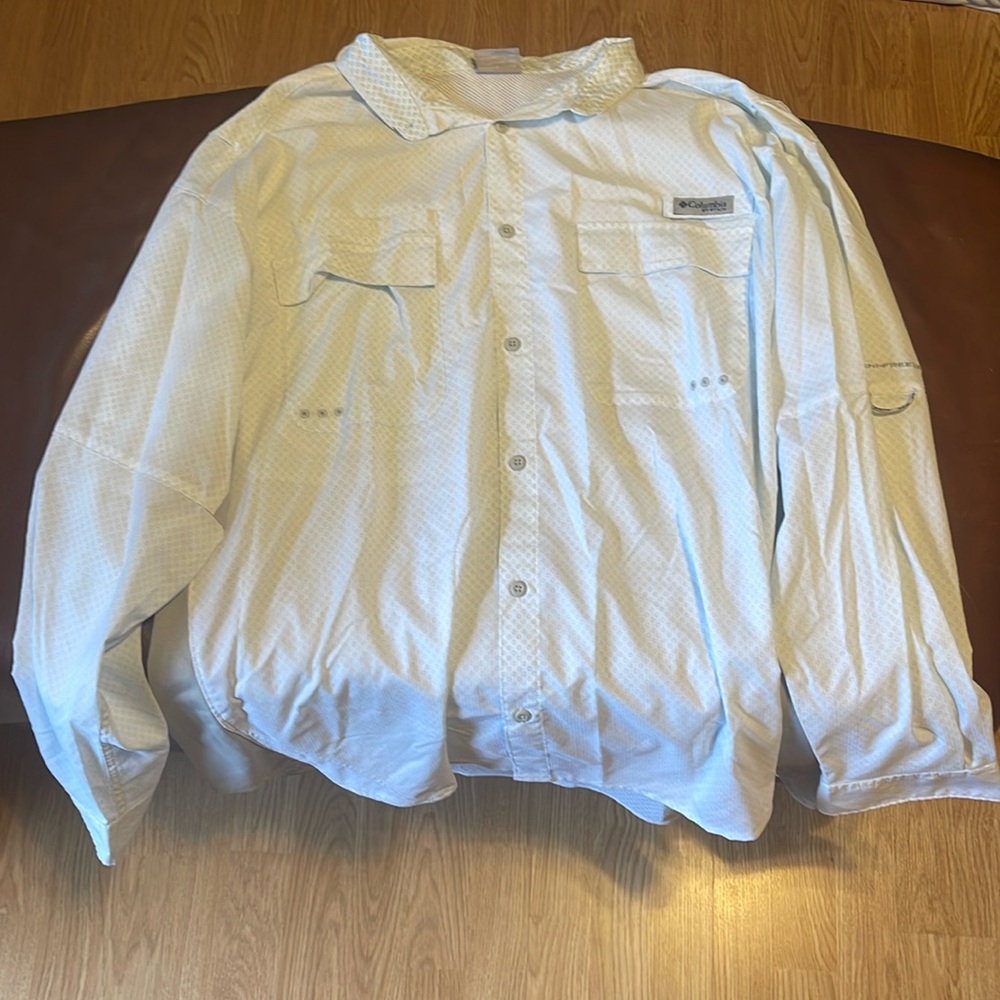Columbia PFG long sleeve fishing/beach/lake shirt XXL